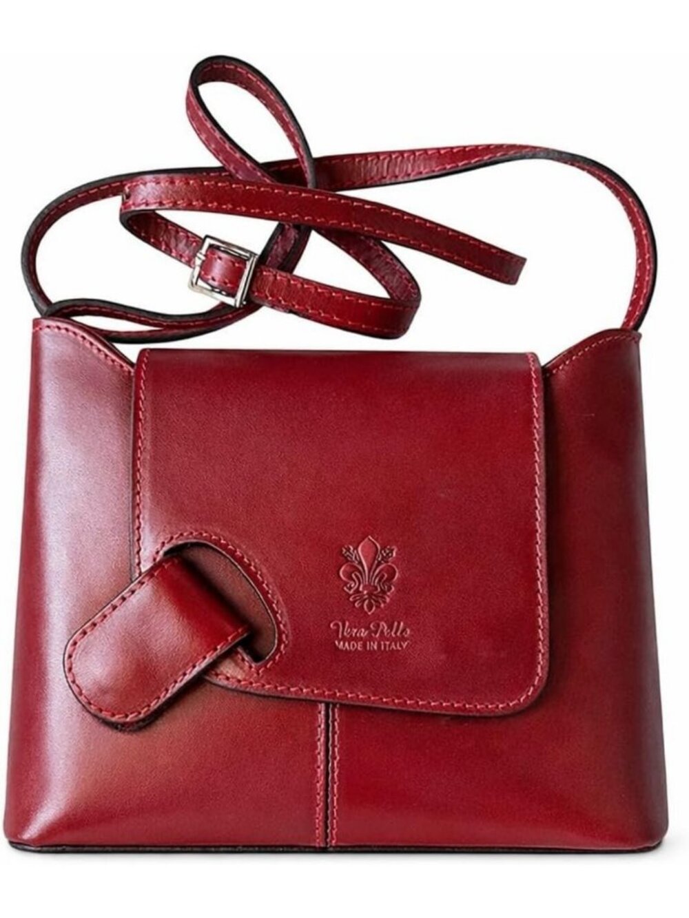 Stylish Italian Leather Crossbody Bag Purse - Chic, Versatile, Perfect for